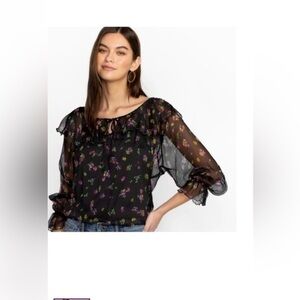 Johnny Was FERNANDA PEASANT BLOUSE size small missing tank NWT
